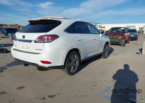 2013 Lexus Rx 450H из США, поврежденный, VIN JTJZB1BA1D2009150